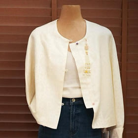 【预售7天】良木礼新中式印花外套（吊坠）（Q2591224）