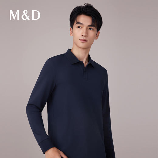 【名盾】秋冬新款长袖POLO衫，轻弹透气，通勤百搭M0CL11786A 商品图3