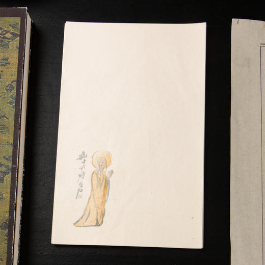 80-90年代荣宝斋制套色木版水印《齐白石人物》老信笺（一包48张） 商品图12