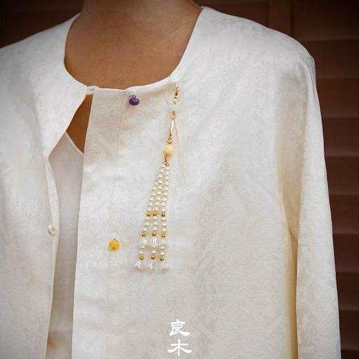 【预售7天】良木礼新中式印花外套（吊坠）（Q2591224） 商品图1