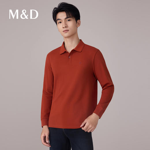 【名盾】秋冬新款长袖POLO衫，轻弹透气，通勤百搭M0CL11786A 商品图2