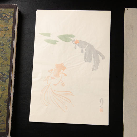 80-90年代荣宝斋制套色木版水印《吴作人动物》老信笺（一包48张） 商品图5