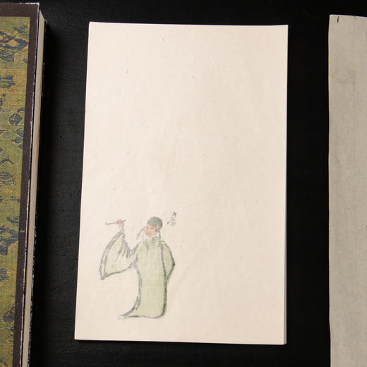 80-90年代荣宝斋制套色木版水印《齐白石人物》老信笺（一包48张） 商品图11