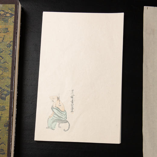 80-90年代荣宝斋制套色木版水印《齐白石人物》老信笺（一包48张） 商品图8