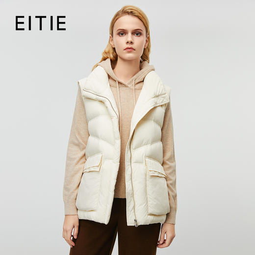 EITIE爱特爱时尚百搭立领无袖羽绒马甲外套冬季新款7911601 商品图0
