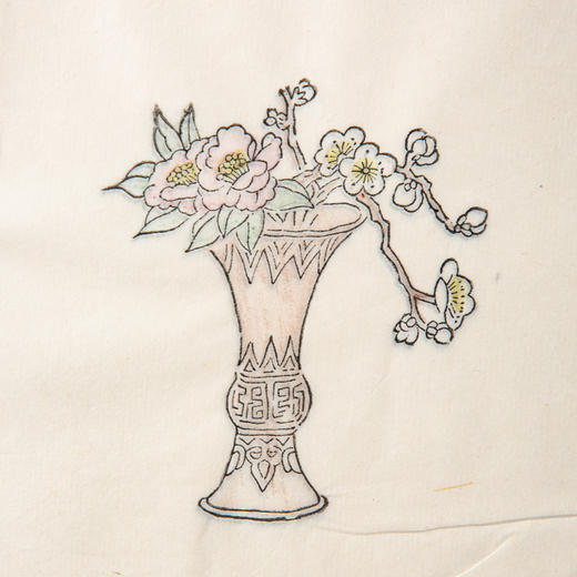 80-90年代十竹斋制套色木版水印《清贡图案》老信笺（一包40张） 商品图5