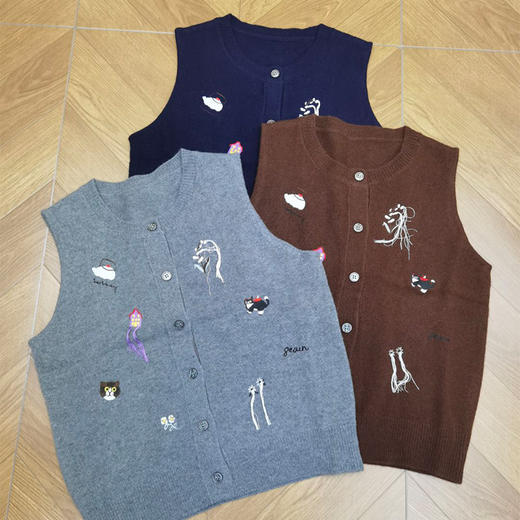 良木礼羊毛马甲（Q2593467） 商品图0