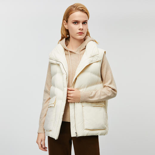 EITIE爱特爱时尚百搭立领无袖羽绒马甲外套冬季新款7911601 商品图1