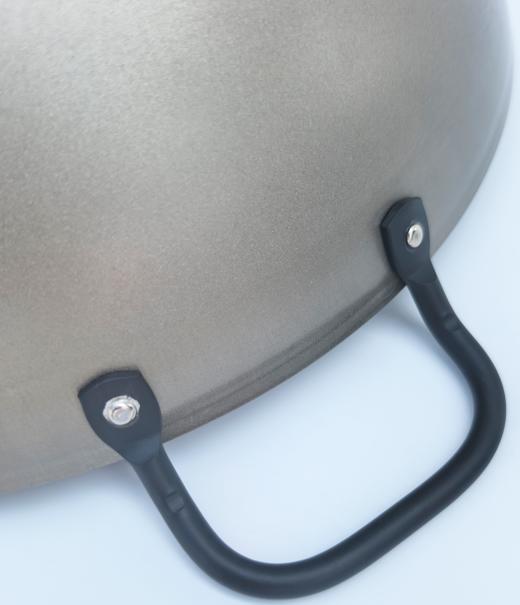 长谷元磨砂黑窒化陶瓷铁锅33cm/36cm 商品图3