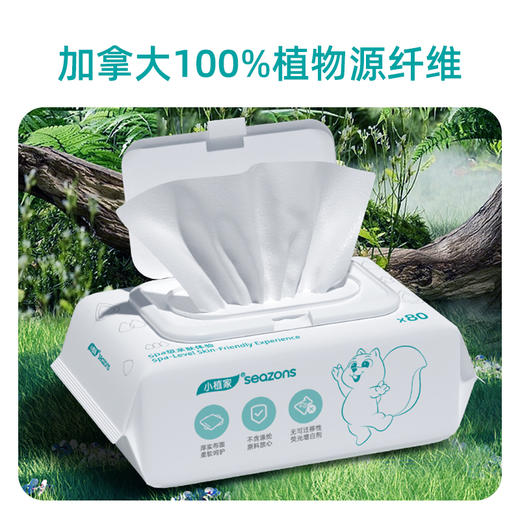 KJ 小植家手口清洁湿巾 80片/包 商品图3