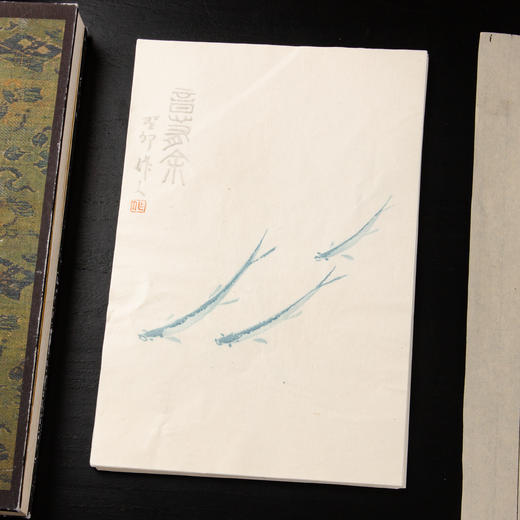 80-90年代荣宝斋制套色木版水印《吴作人动物》老信笺（一包48张） 商品图10