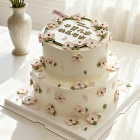 手绘 花漾甜梦 - 奶油蛋糕