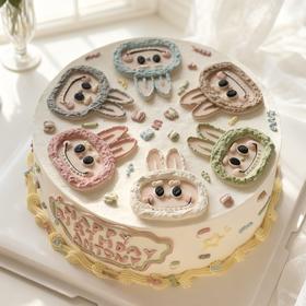 拉布布 手绘蛋糕