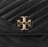 TORY BURCH Kira 人字绗缝皮拼链条肩带 皮革 单肩斜挎包 大号 女款 黑色 商品缩略图5
