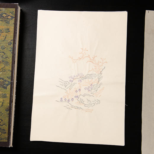 80-90年代套色木版水印《山水》老信笺（一包40张） 商品图7