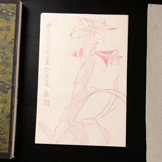 80-90年代木版水印《花卉》老信笺（一包40张） 商品图2