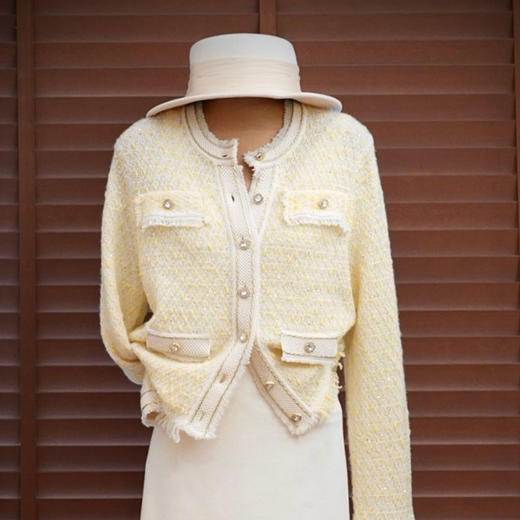 良木礼山羊绒小香开衫（Q2592251） 商品图0