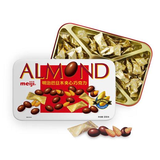 明治巴旦木夹心巧克力230g/盒 商品图0