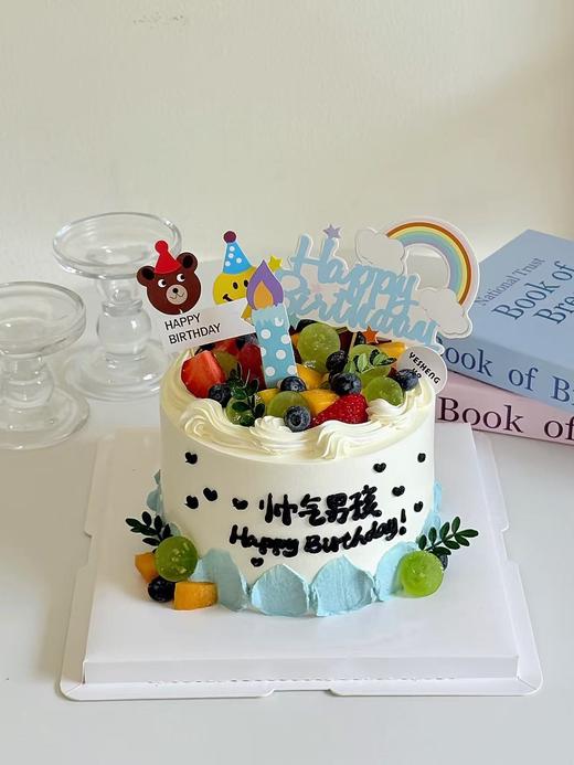 帅气男孩 生日蛋糕 商品图0