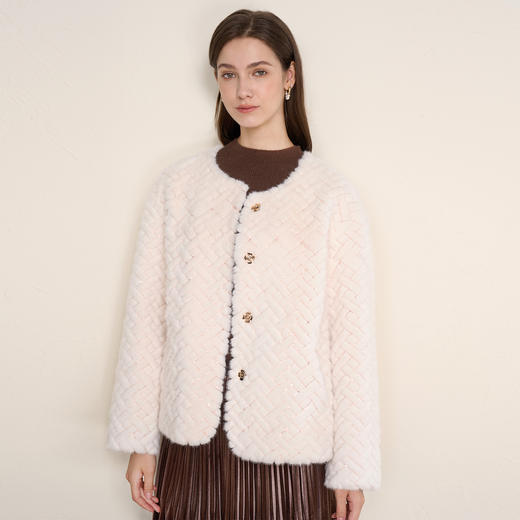 EITIE爱特爱白色短款时尚冬季新款保暖外套D2503929 商品图2