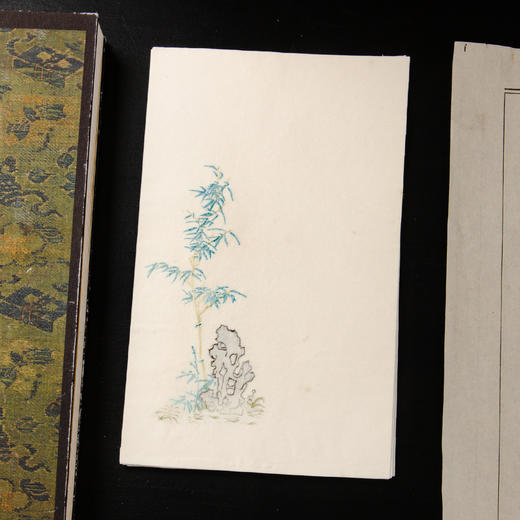 80-90年代古卦制套色木版水印《竹石古谱》老信笺（一包30张） 商品图9