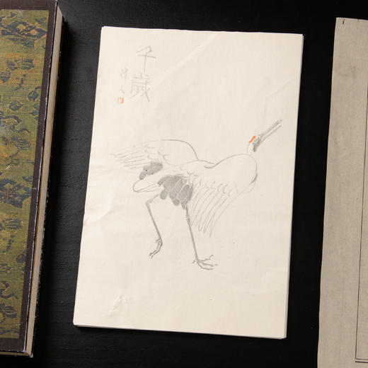 80-90年代荣宝斋制套色木版水印《吴作人动物》老信笺（一包48张） 商品图12