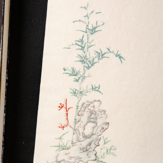 80-90年代古卦制套色木版水印《竹石古谱》老信笺（一包30张） 商品图7