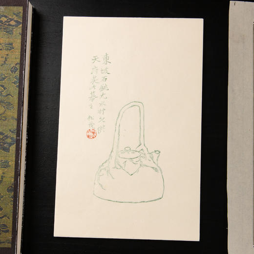 80-90年代荣宝斋制木版水印《诗心茗》老信笺（一包48张） 商品图6