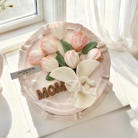 郁金香  翻糖花艺蛋糕A款