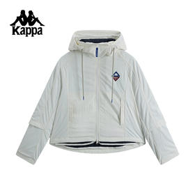 Kappa 2025秋冬新品保暖棉服女内外两穿简约连帽外套KPDJDMM19