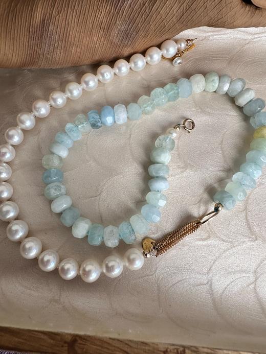 SpoiledBrat Jewelry海蓝宝珍珠项链 商品图0