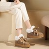 西村名物2025年冬季新款厚底加绒保暖雪地靴气质贝果系列棉鞋毛毛鞋短靴T25DS49171 商品缩略图4