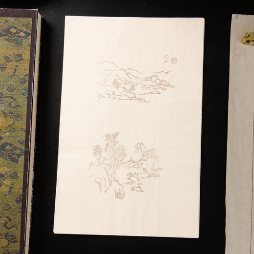 80-90年代荣宝斋制木版水印《宋文治》老信笺（一包48张） 商品图9