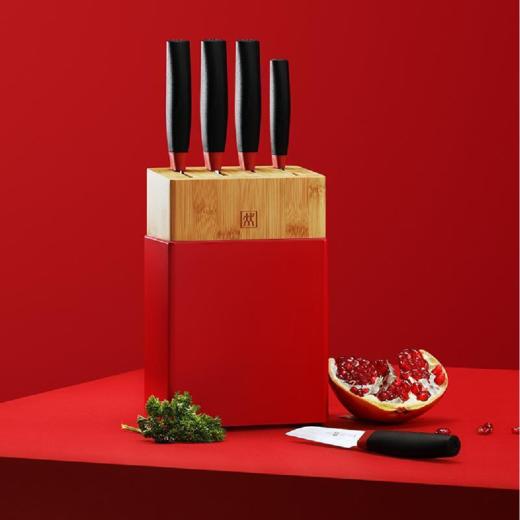 【一件包邮】ZW-K308  ZWILLING Now S系列刀具6件套(红黑)马氏体不锈钢甘肃/青海/内蒙古/新疆/西藏/宁夏/海南/港澳台不发货 商品图0