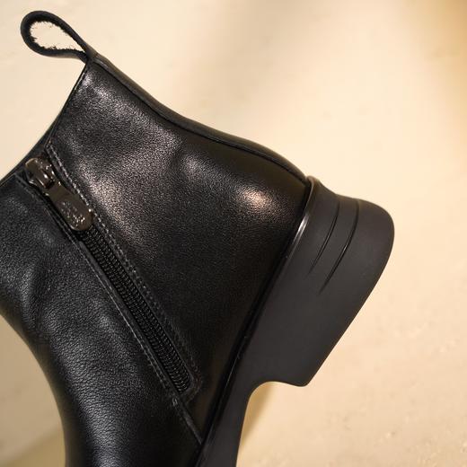 西村名物2025年冬季新款软皮软底舒适百搭时尚切尔西靴T25DS49471 商品图9