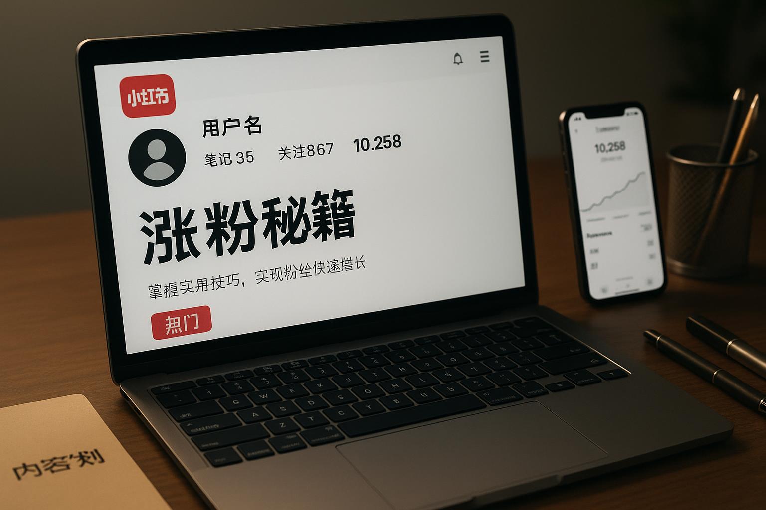 小紅書如何快速漲粉？新號(hào)破千的核心技巧