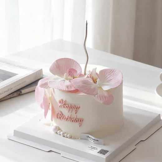 复古 蝴蝶兰  兰花奶油蛋糕 商品图0