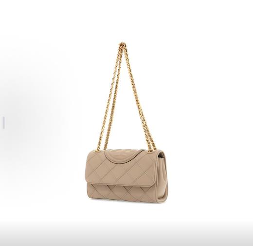 TORY BURCH Fleming 翻盖开合压印徽标 小牛皮 斜挎单肩包 小号 女款 棕色 商品图3