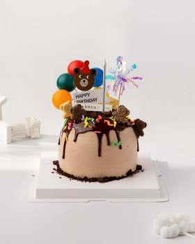 4英球形巧克力奶油生日蛋糕