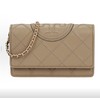 TORY BURCH Fleming 浮雕效果双TLogo封柔美廓形 皮革 单肩斜挎钱包 迷你 女款 砾石棕 商品缩略图0