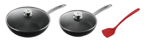 【一件包邮】ZW-EY006 1031852 Zwilling Enjoy 中式煎炒锅三件套装 甘肃/青海/内蒙古/新疆/西藏/宁夏/海南/港澳台不发货 商品图0