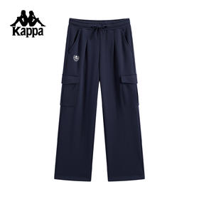 Kappa 休闲运动裤女2025新款秋冬季直筒裤长裤子工装裤K0F82AK07