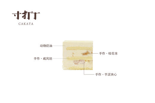 光荣退休·祝福蛋糕/桂花芋泥奶油蛋糕（可备注少糖） 商品图3