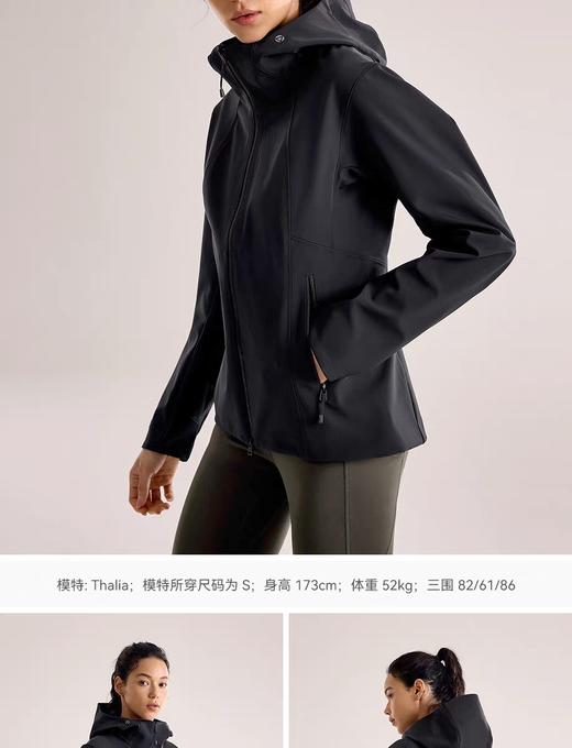 现货 KLS连帽软壳衣外套防风防泼水薄绒保暖户外登山徒步女款 商品图2