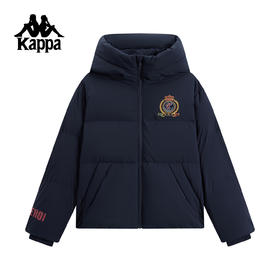 Kappa 运动羽绒服女2025新款冬季连帽保暖外套面包服K0F82YY07