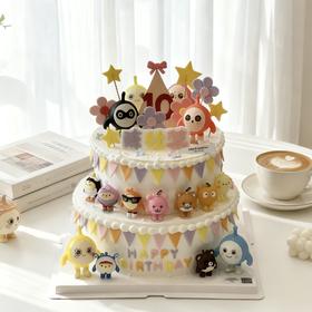 蛋仔 小彩旗蛋糕