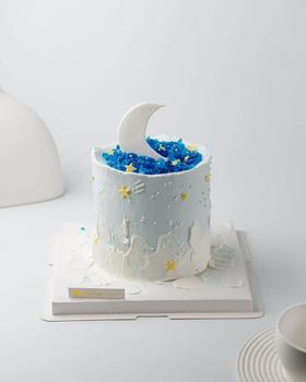 4英寸加高款月亮星河蛋糕