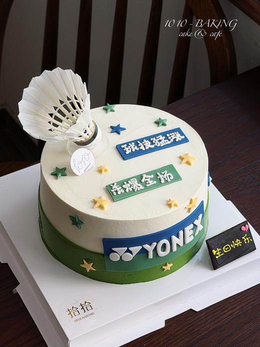 「羽毛球·球技猛涨」翻糖巧克力·100%动物奶油（附图6寸·提前4天预订） 商品图2