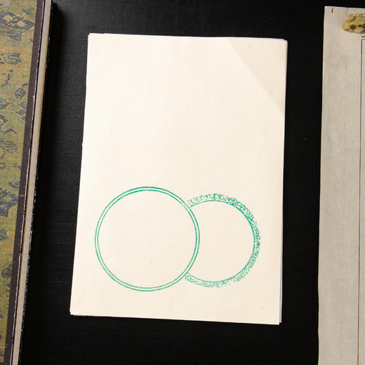 80年代木版水印印谱纸一包44张 商品图0