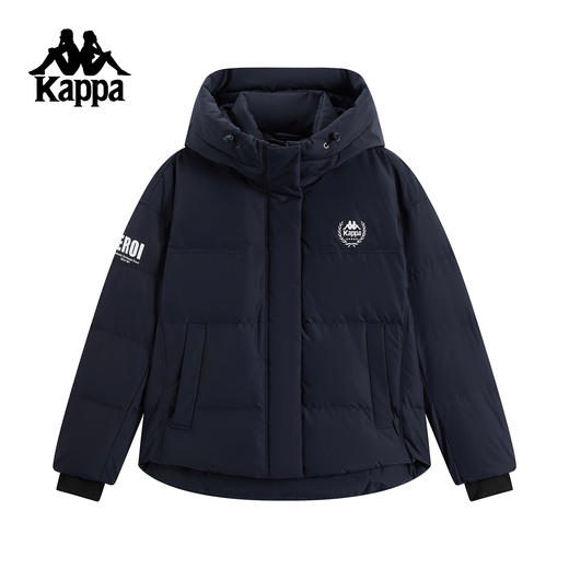 Kappa 运动羽绒服女2025新款冬季连帽面包服保暖外套K0F82YY10 商品图0